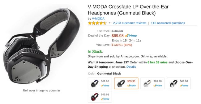 Fotografía - [Alerta Trato] V-MODA Crossfade LP auriculares para $ 70 un día de acuerdo regresa a Amazon después de vender la última vez